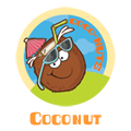 coconut Sticker
