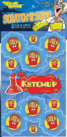 Dr. Stinky Scratch-N-Sniff Stickers Ketchup Package