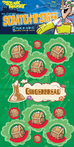 Dr. Stinky Scratch-N-Sniff Stickers Gingerbread House Package